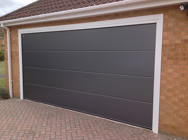 Carteck Sectional door in Metallic Grey by LGDS Ltd