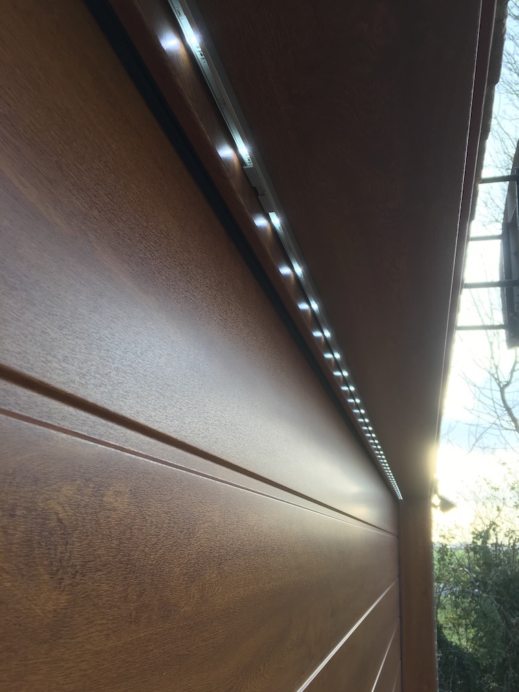 Hörmann Sectional doors S-ribbed design with Led lights